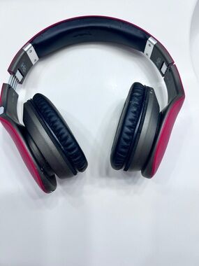 Wireless Over-Ear Headphones - Red and Black